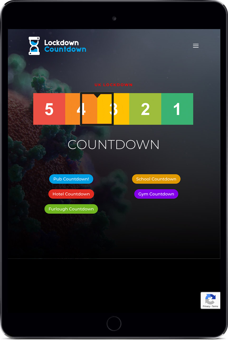Lockdown Countdown site Picnic Designs