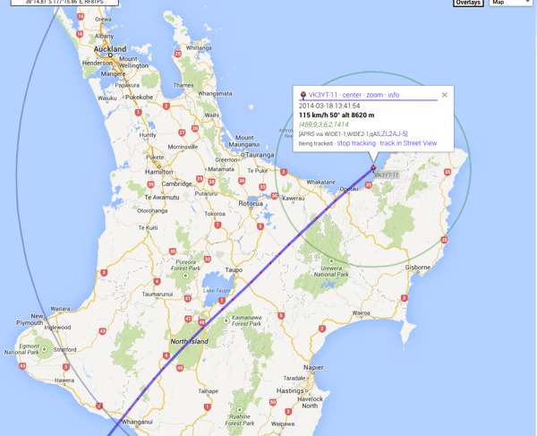 NZ flight PICO APRS | PICO SPACE