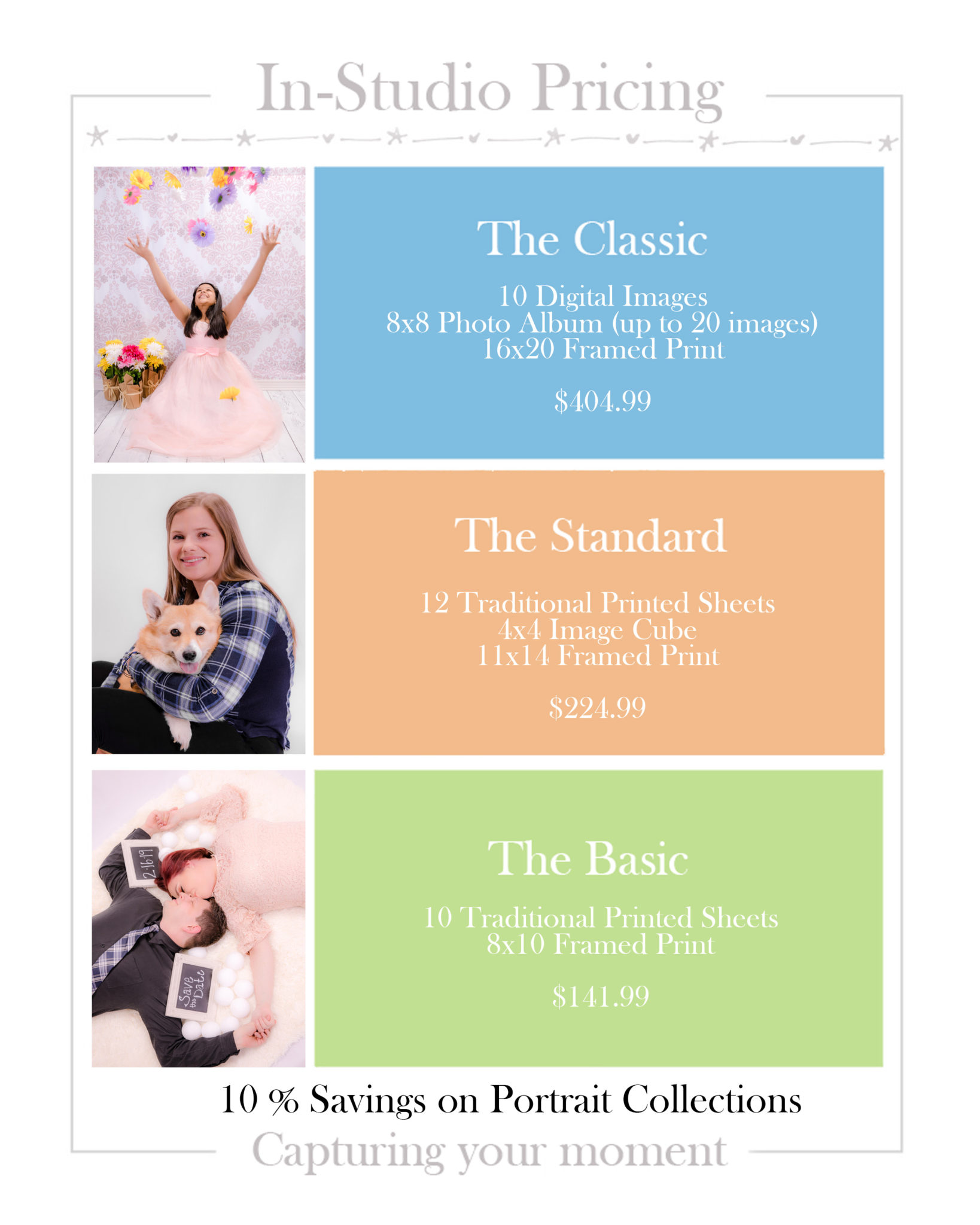 InStudio Pricing Page Picture Perfect Studios