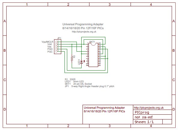 DIY ICSP board for 12c508/509 and 12f683