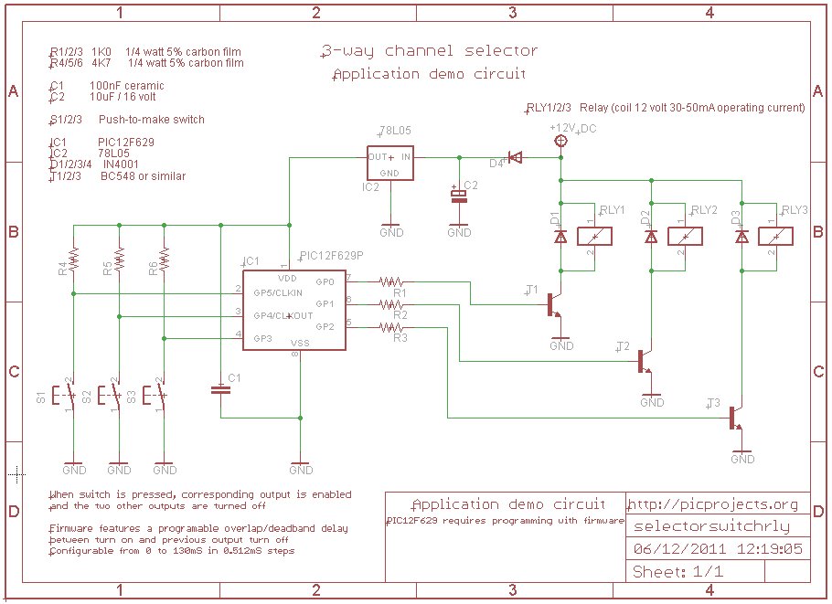 3 way relay switching controller
