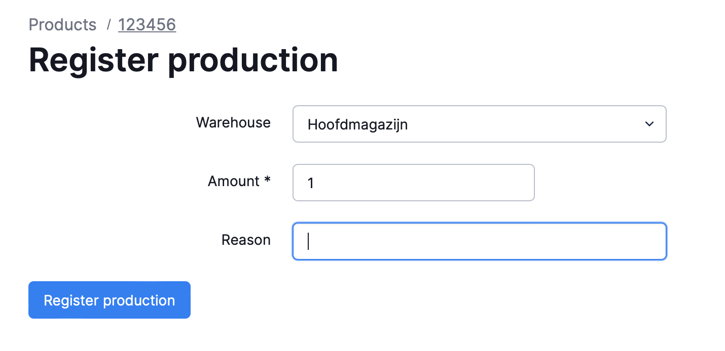 Compositions with own stock Picqer Support