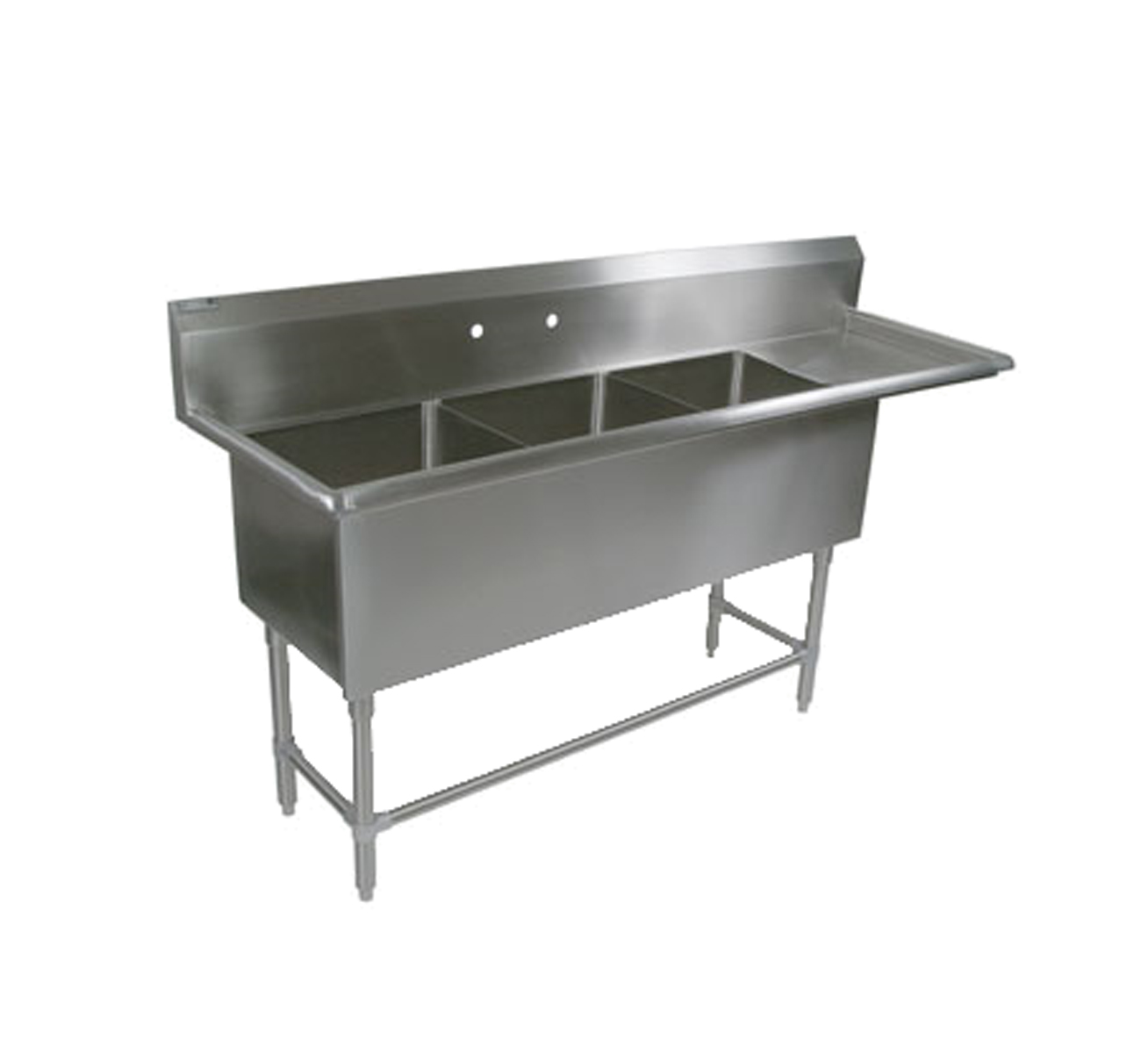 John Boos 3 Compartment Sink John Boos 3PB2441D30R 3 Compartment 24" x 24" Stainless Steel ProBowl