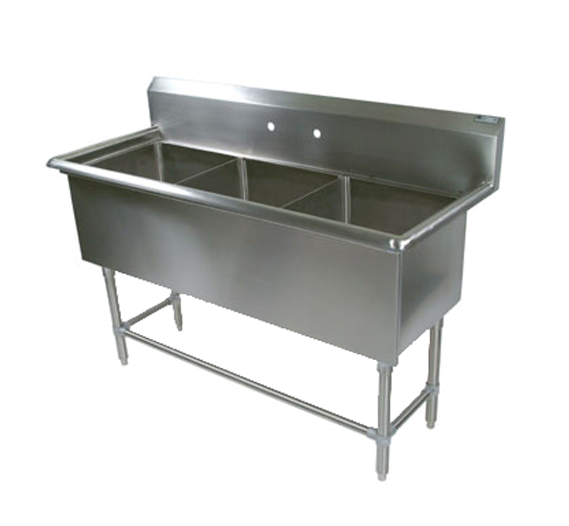 John Boos 3PB184 3 Compartment 18" x 18" Stainless Steel ProBowl Sink
