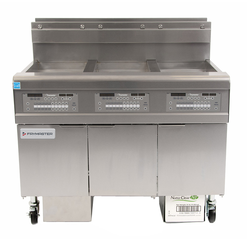 Frymaster FPGL330CA OCF30 Gas Fryer Battery w/ Builtin Filtration