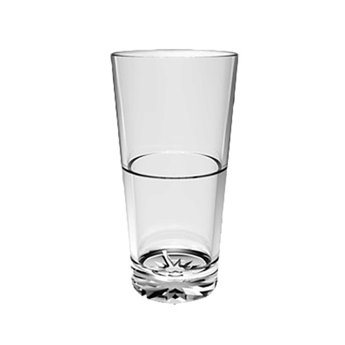 Thunder Group PLTHST212C 12 oz Clear Polycarbonate Stackable Tumbler