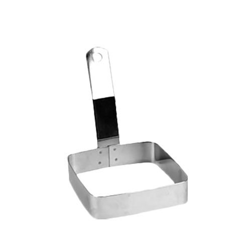 Thunder Group SLER0401S 4" x 4" Stainless Steel Square Egg Ring