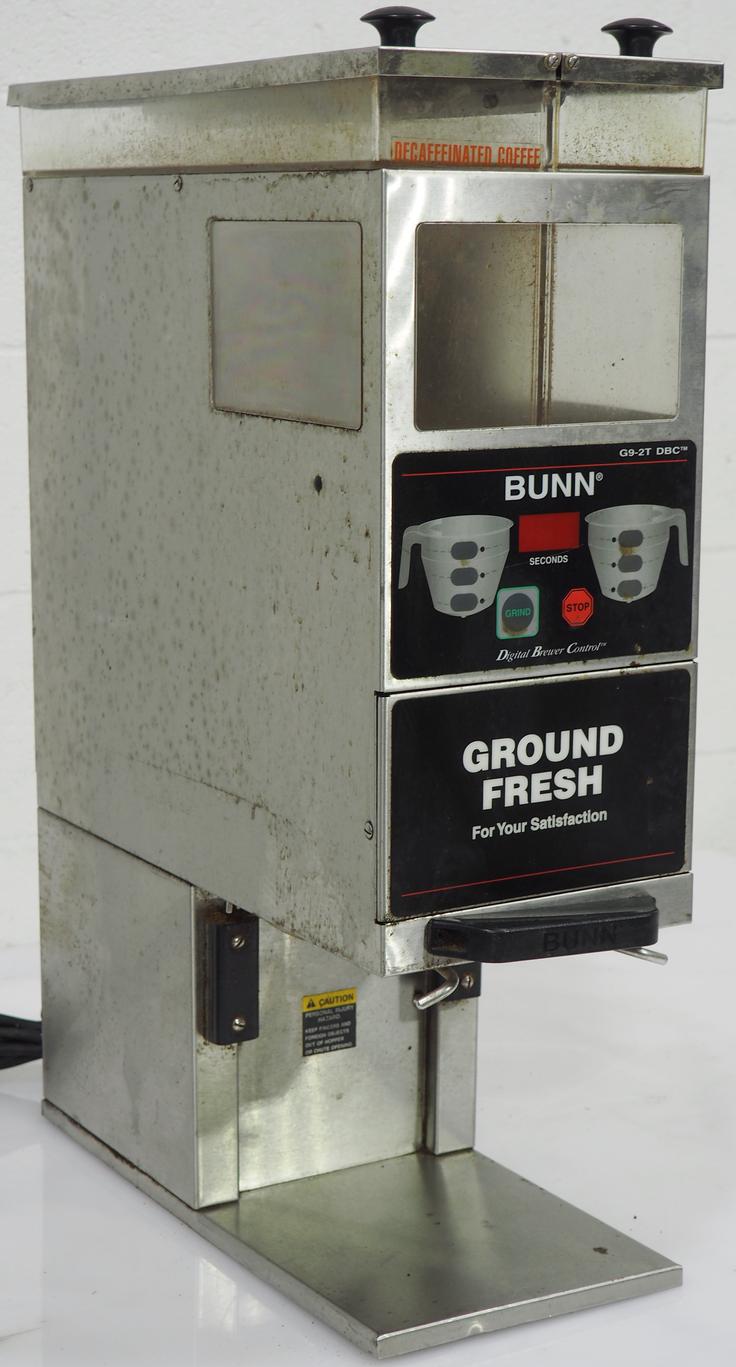Used Bunn G92T DBC Bunn Double Hopper Coffee Grinder 120V SKU