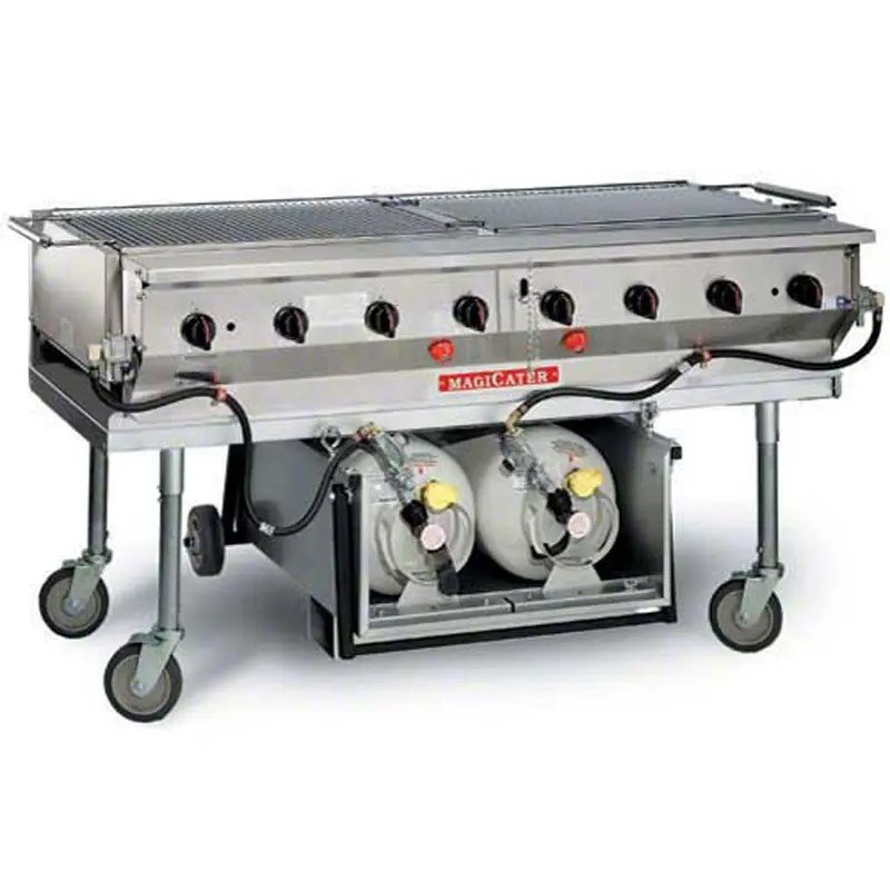 Magikitch'n LPAGA60 60" Aluminum Magicater Transportable LP Gas Grill