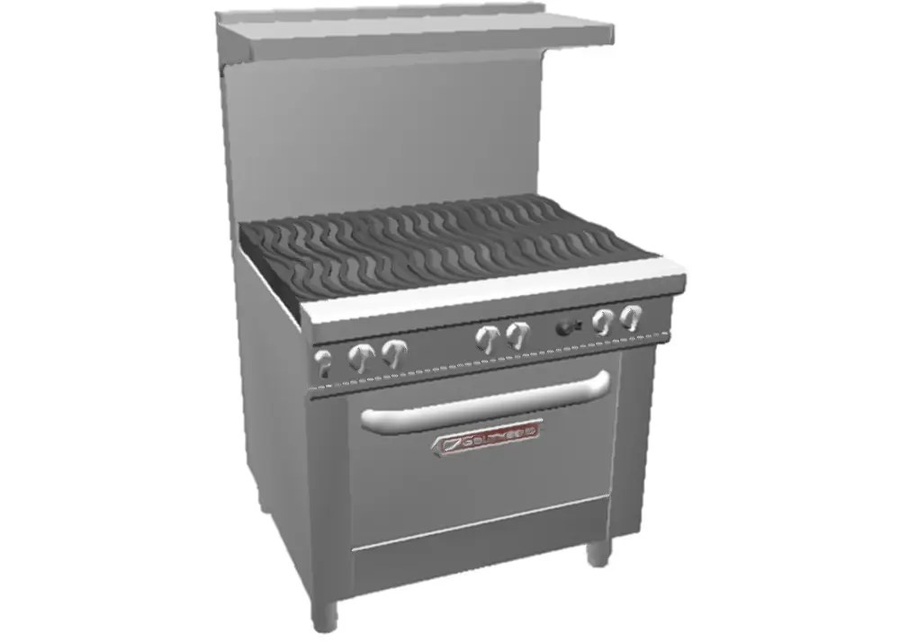 Southbend 4362D Ultimate 36" Gas 6 Burner Range w/ Std. Oven & Wavy Grates