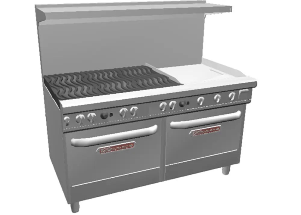 Southbend 4602AA2G* 60" Gas 6 Burner Range 2 Convection Ovens 24" Griddle