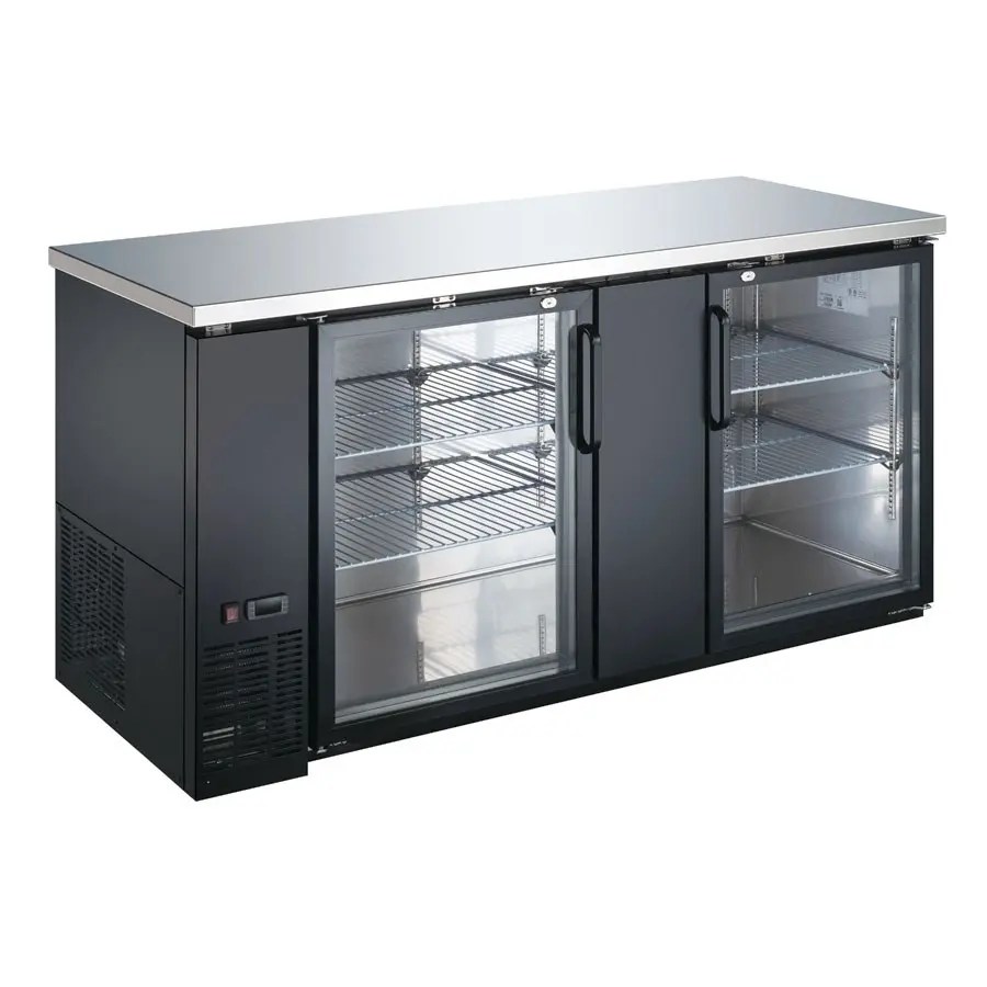 Falcon Food Service ABB60G 61" Glass Door Back Bar Cooler w/ Black