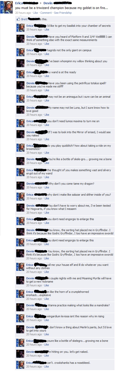 Harry Potter pickup lines