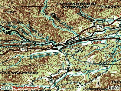 Old Fort North Carolina Map