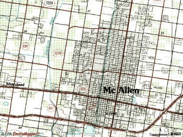 Zip Code Mcallen Texas Map