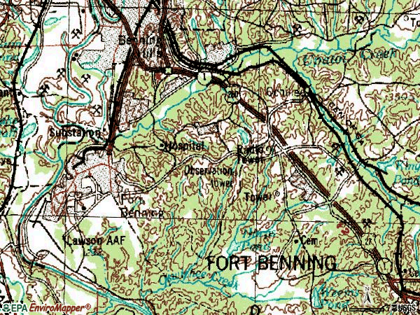 35 Fort Benning Map Maps Database Source