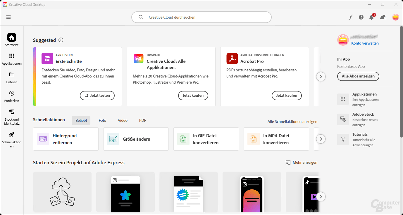 Adobe Creative Cloud Download ComputerBase