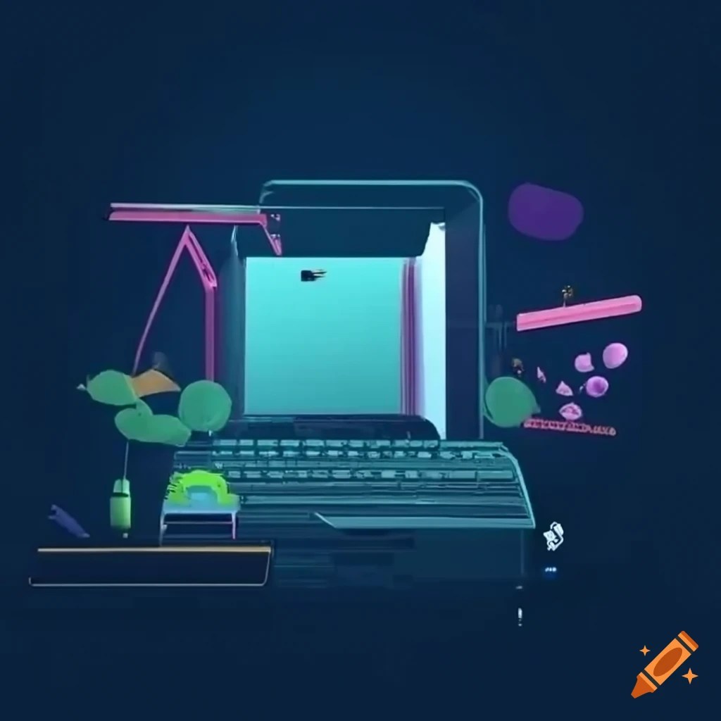 Gig image translating 1280 x 769 px. vivid colors on Craiyon