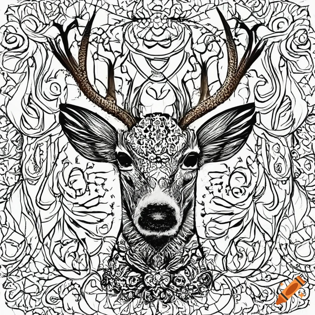 Unleash Your Creativity with Mandala Deer Coloring Pages