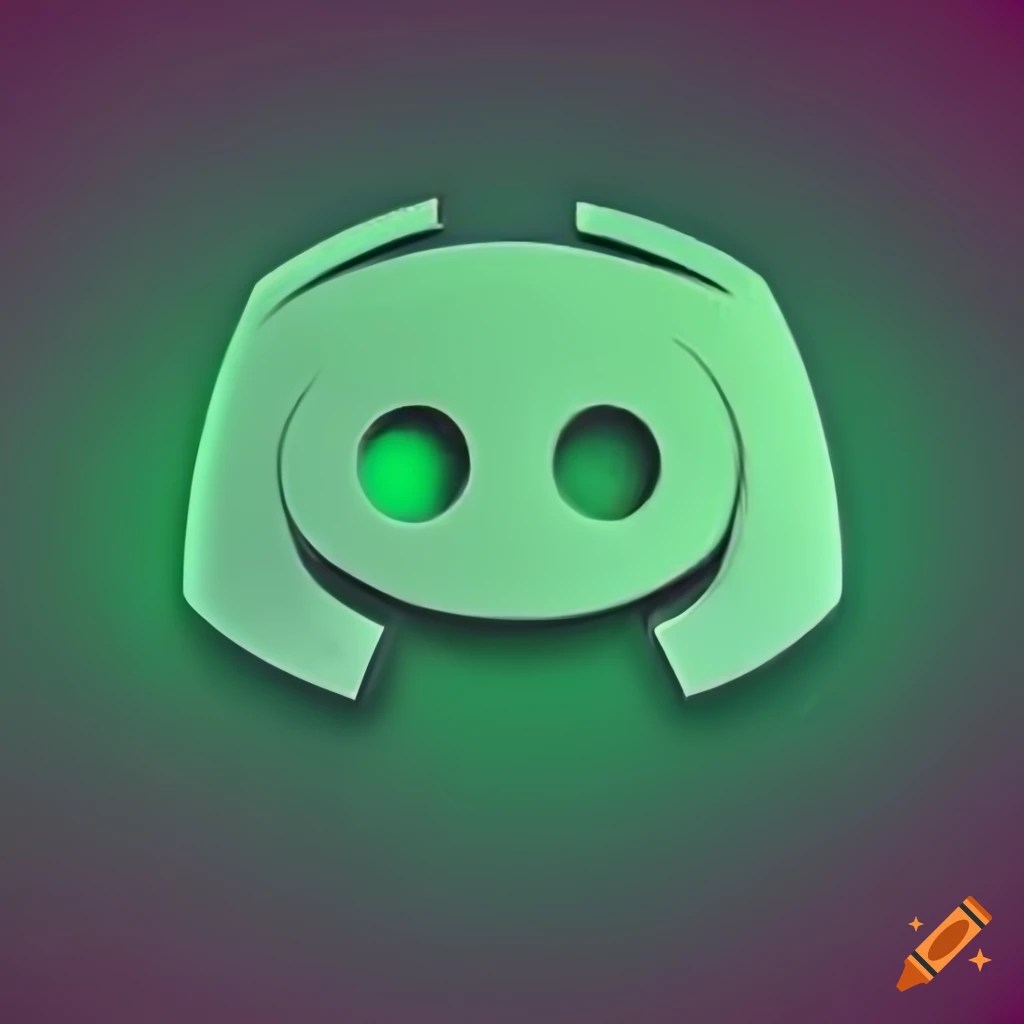Green discord logo on Craiyon