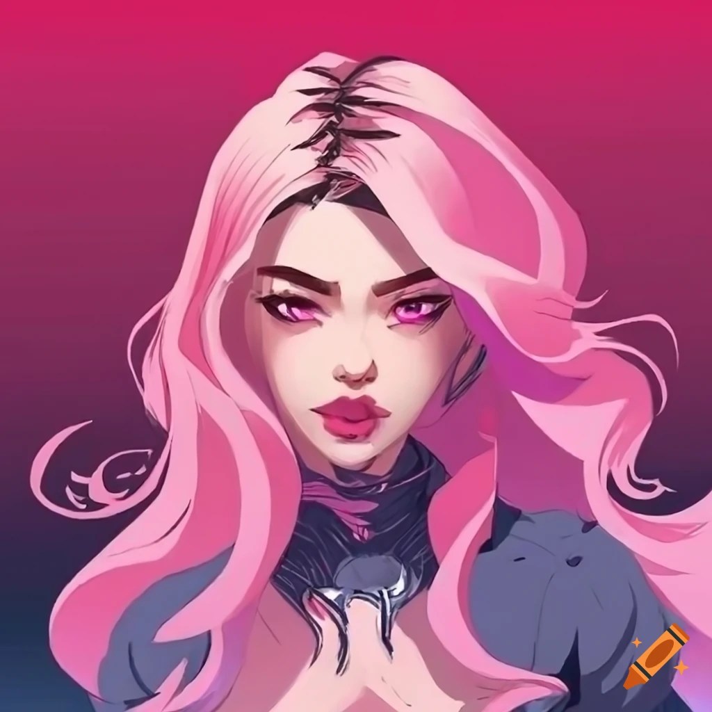 Shiyoon kim's art of yvonne vaughan shiyoon kim character pink hair