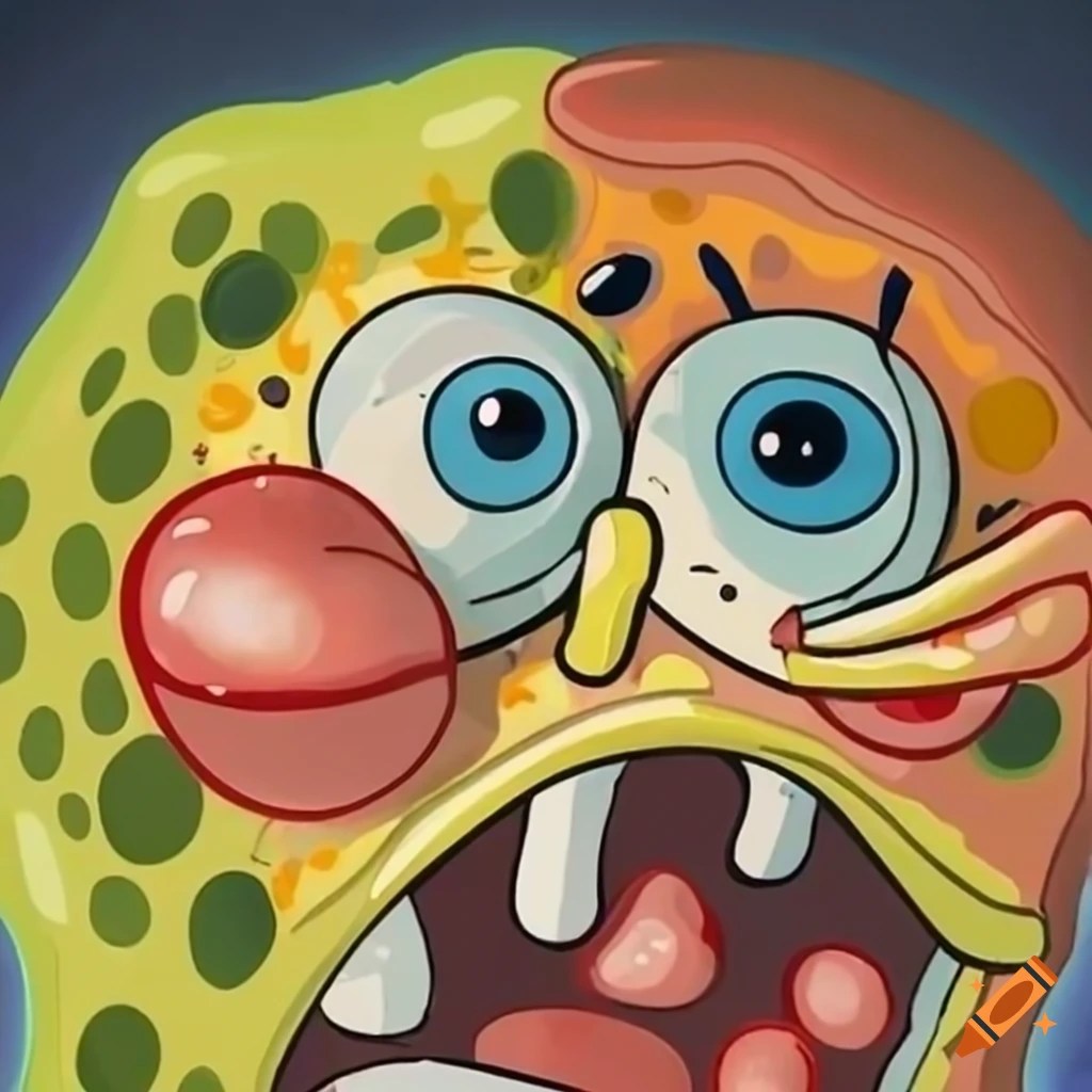 Spongebob pizza on Craiyon