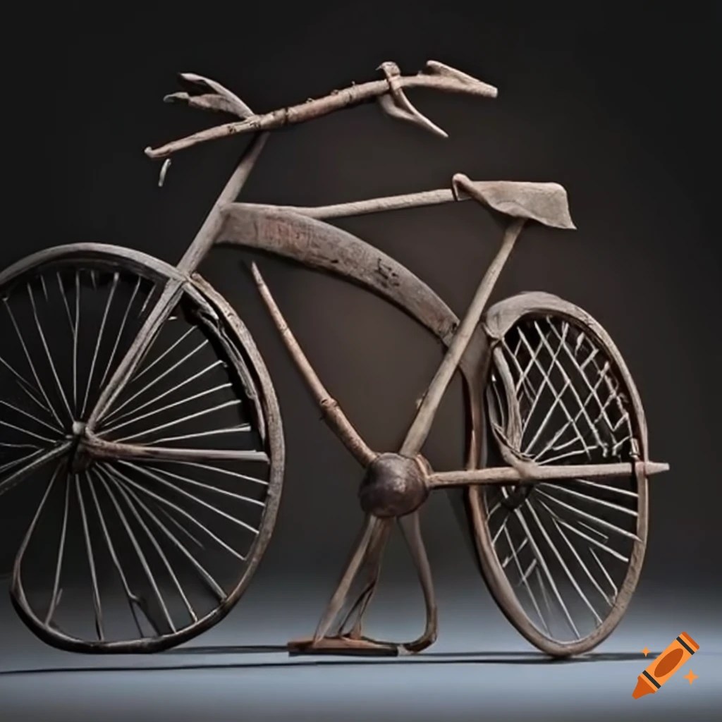 Bicycle used by vikings in norway in the 9th century on Craiyon