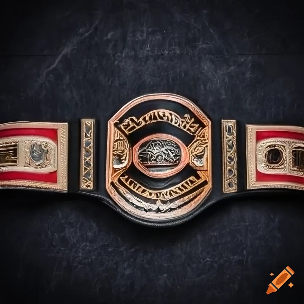 Wrestling belts on Craiyon