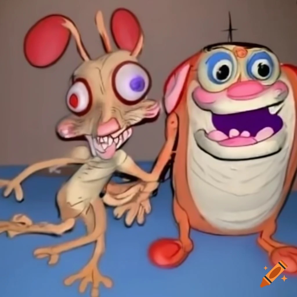Ren and stimpy on Craiyon