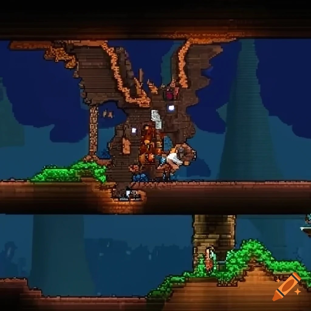 Terraria playable dragon mod on Craiyon