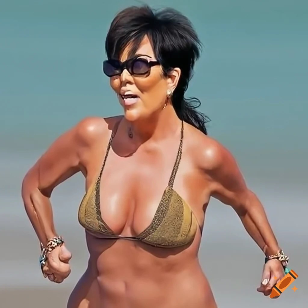 Kris Jenner Photoshoot American Flag