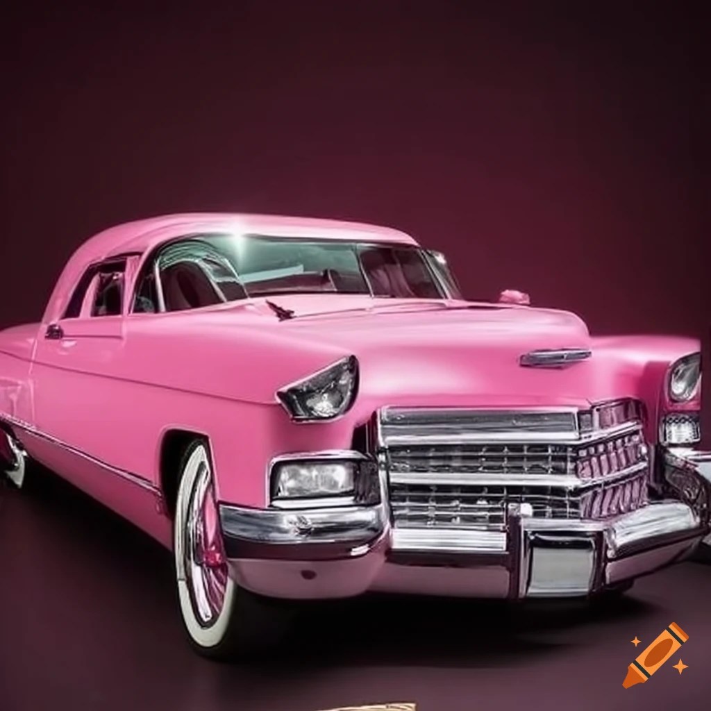 Pink cadillac cab on Craiyon