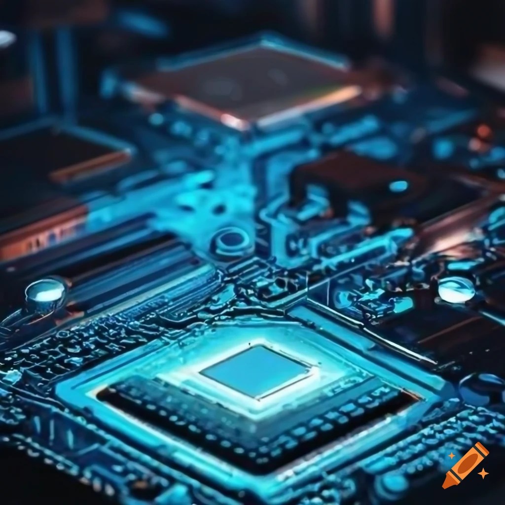 Android os wallpaper computer science cpu on Craiyon