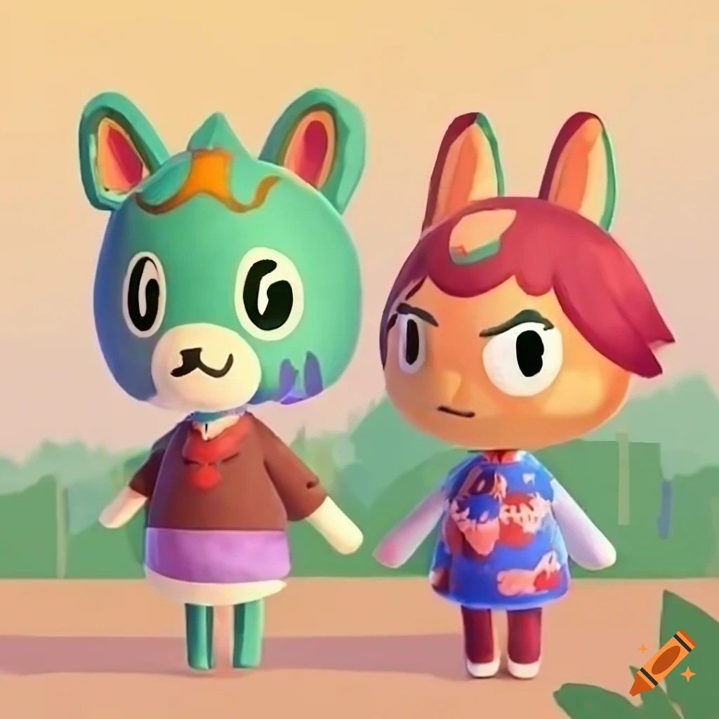 Animal crossing city folk on Craiyon