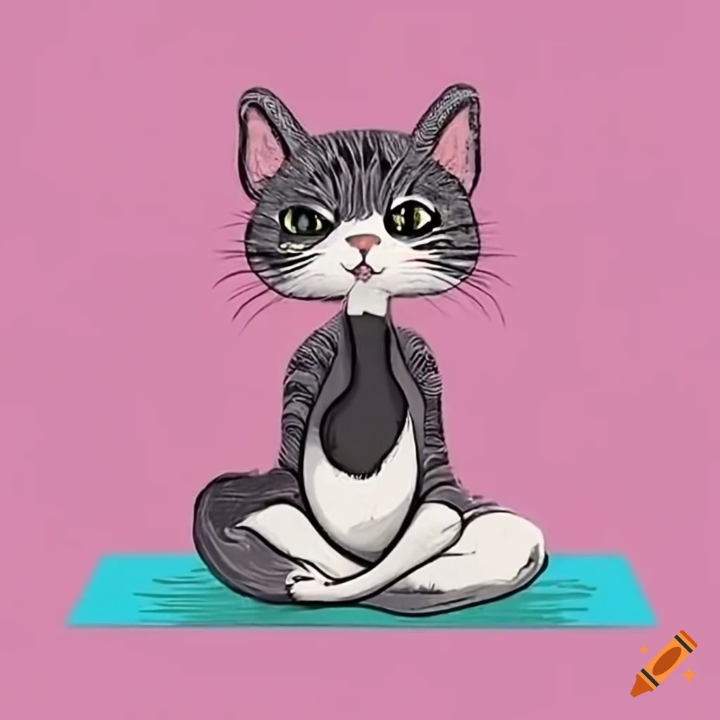 Cat do yoga