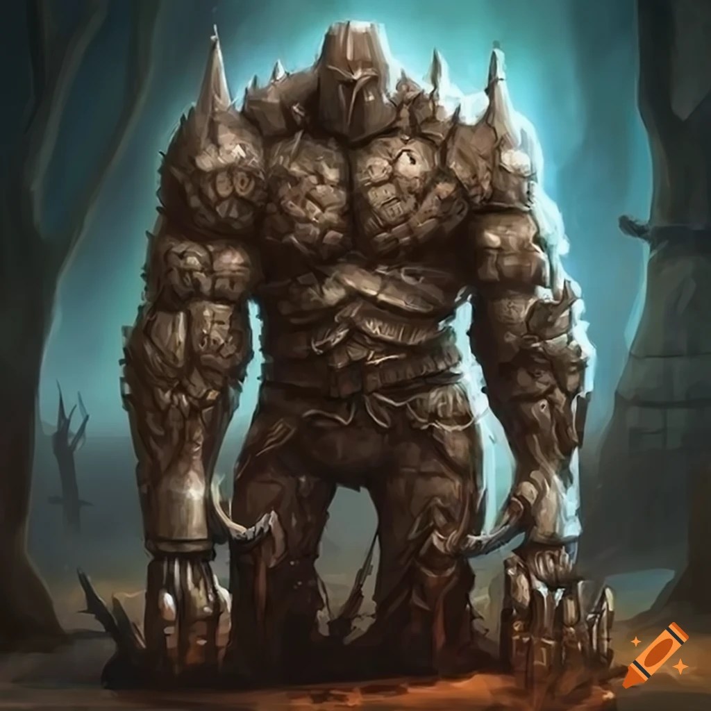 Fantasy art iron golem