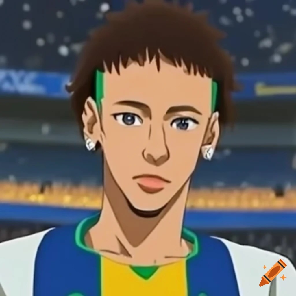 Neymar jr in anime on Craiyon