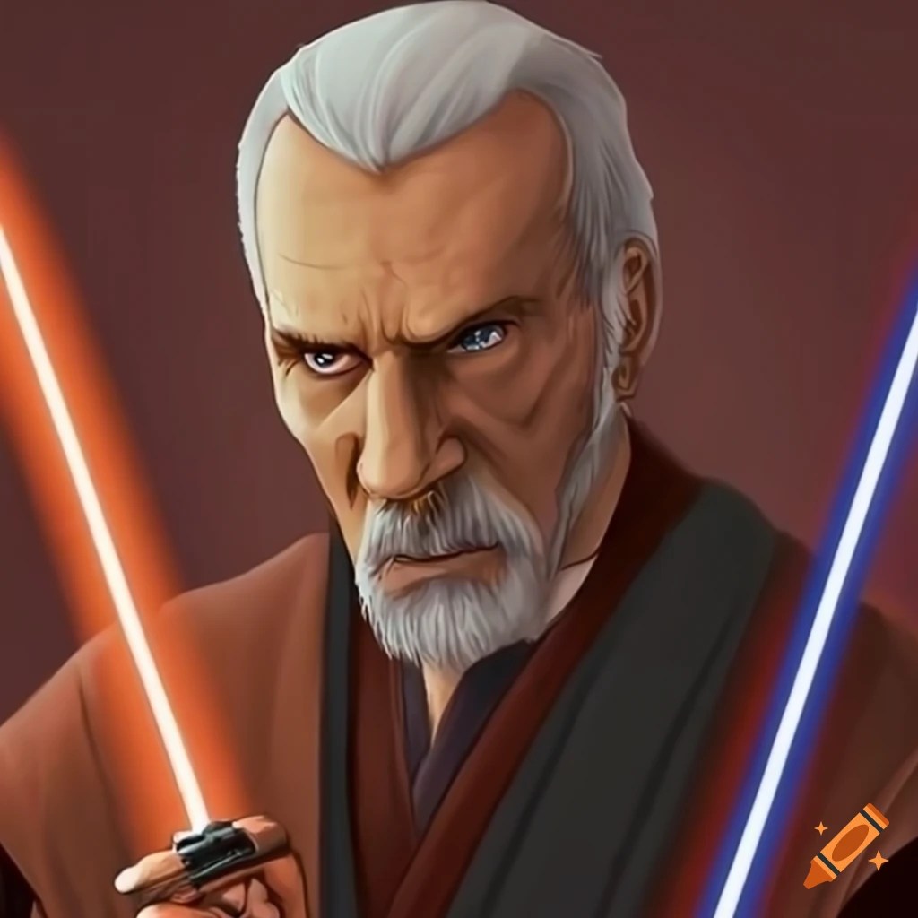 Count dooku mixed with anakin skywalker