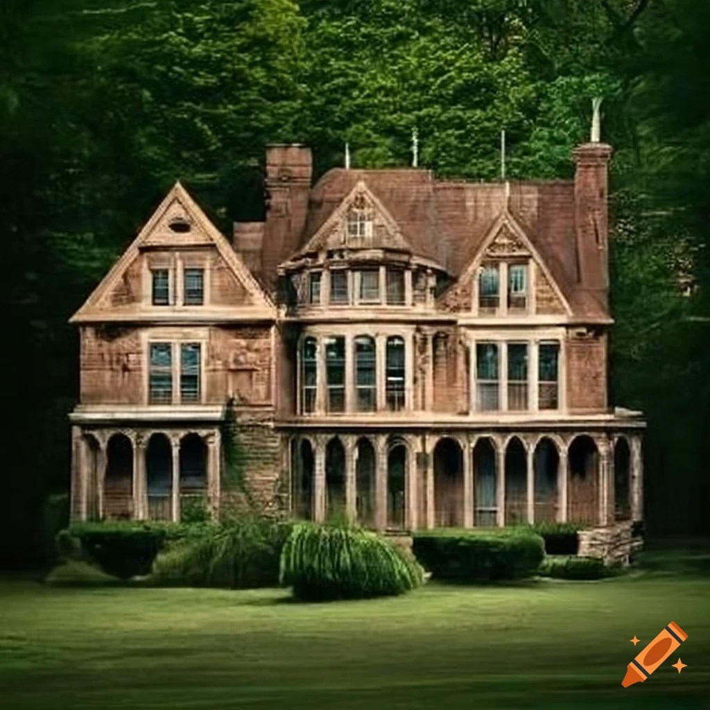 Enigmatic woodland mansions