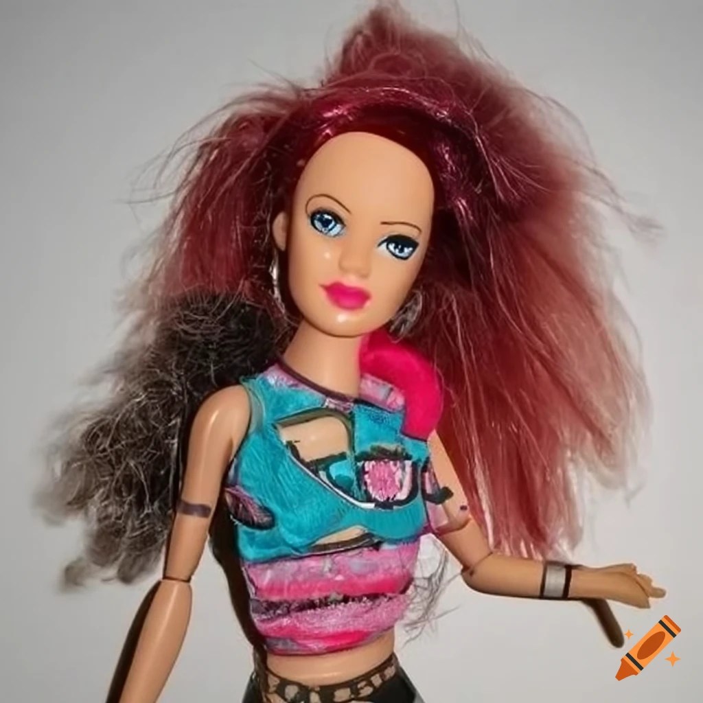 Collectible malibu stacy doll with iconic punk outfit