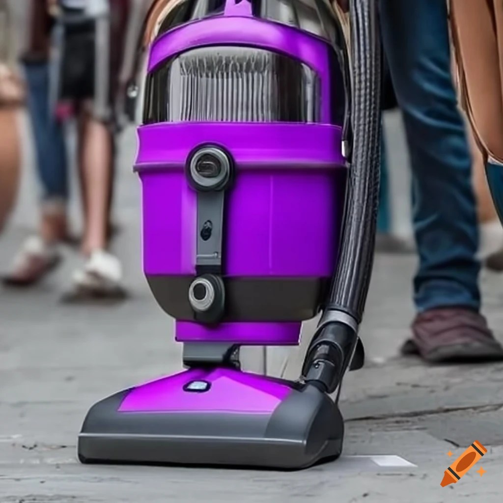 Purple vacuum cleaner in pisa city