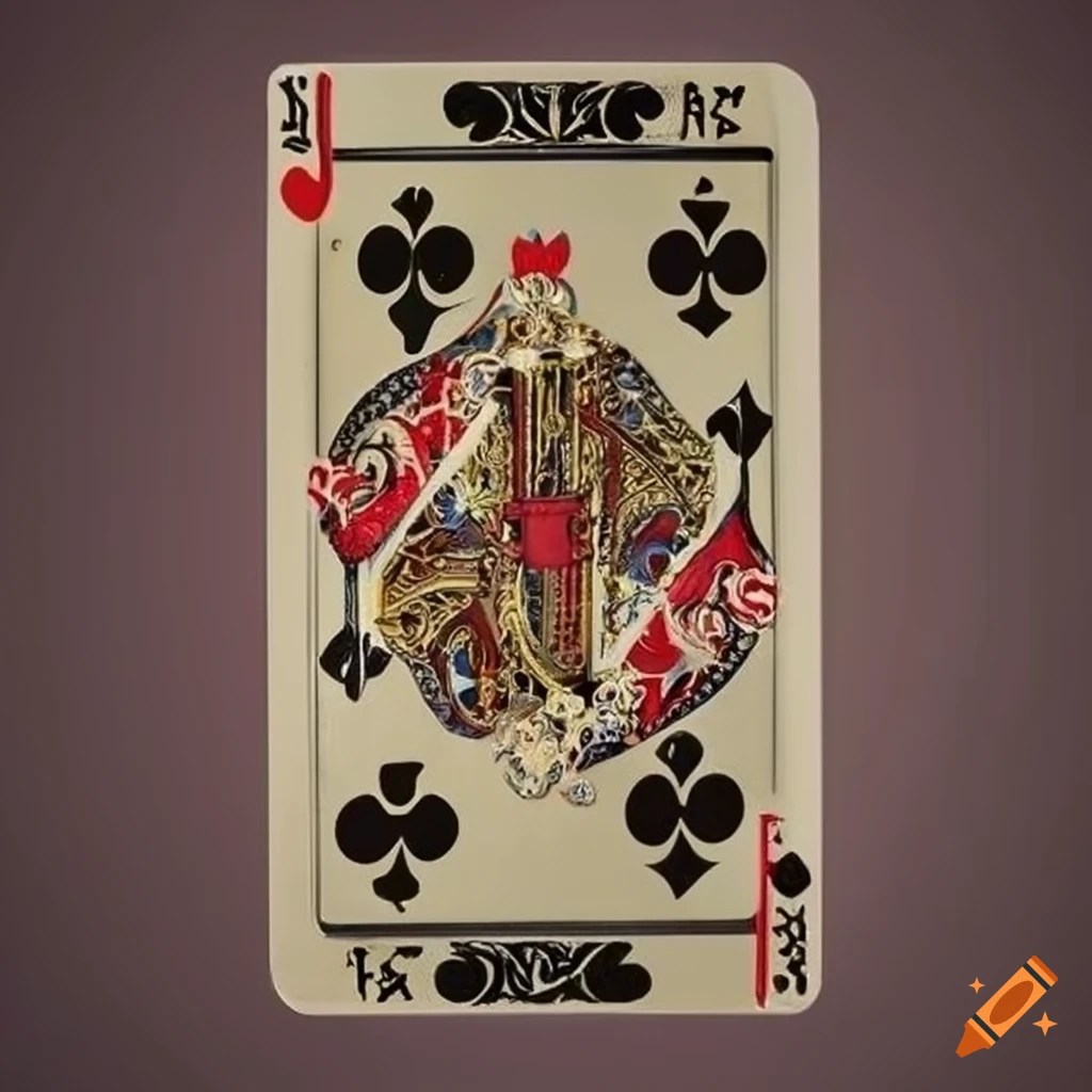 Playing card with a regal queen of hearts