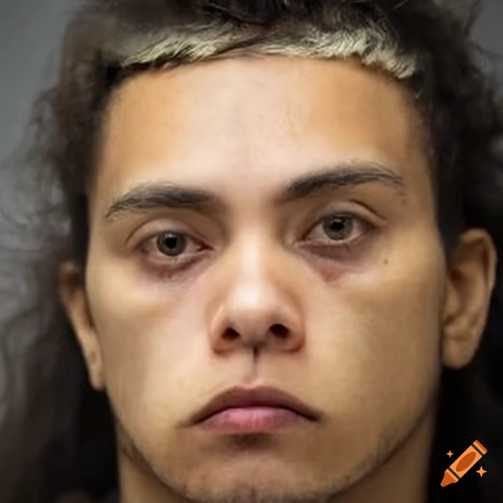 Mugshots of a man arrested by police on Craiyon(04)