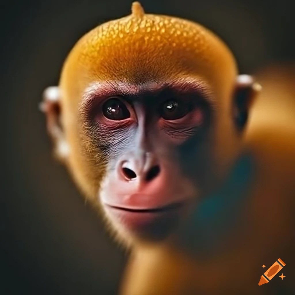 Monkey with a lemon