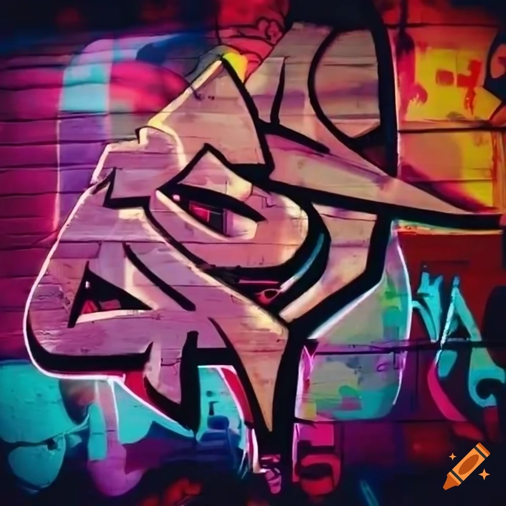 Urban graffiti artwork on Craiyon