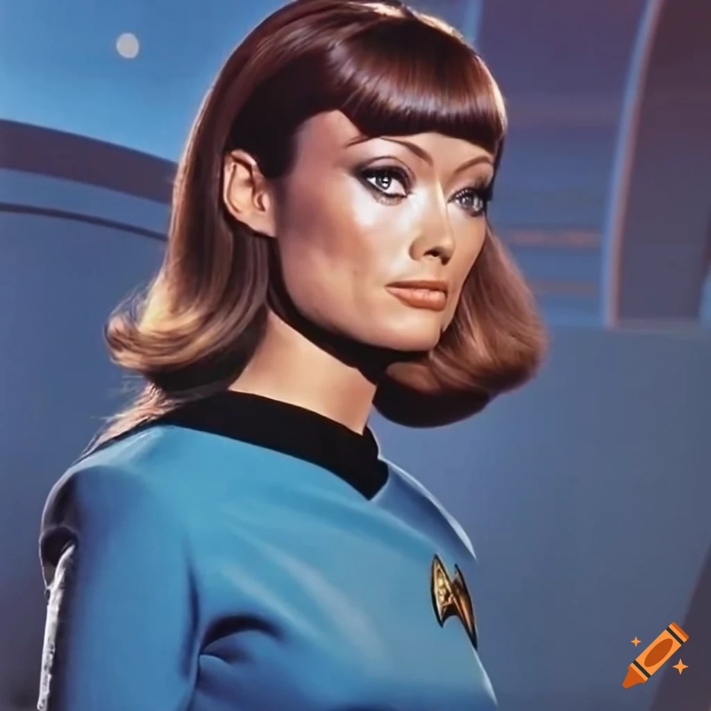 Olivia wilde as a vulcan science officer on the u.s.s. enterprise on