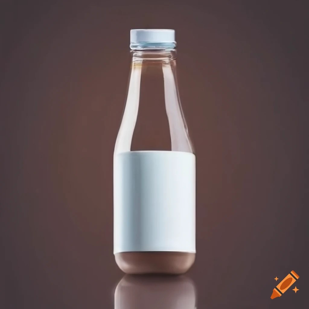 Oat coffee in a plastic bottle with white label on Craiyon