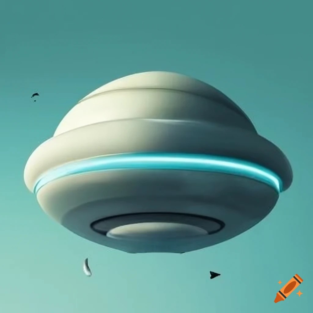 Flying saucer in the sky on Craiyon