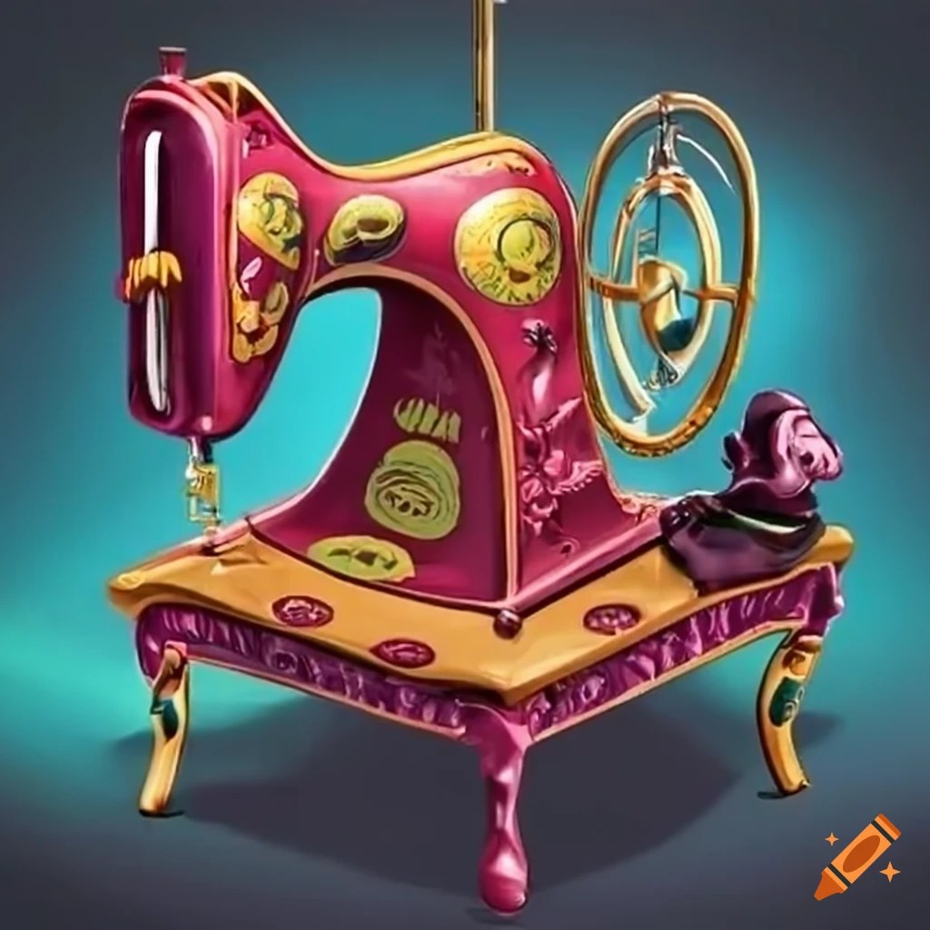 Disneythemed sewing machine on Craiyon