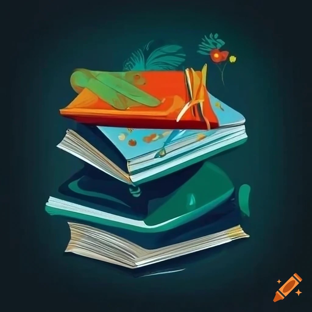 Beautiful book cover design on Craiyon